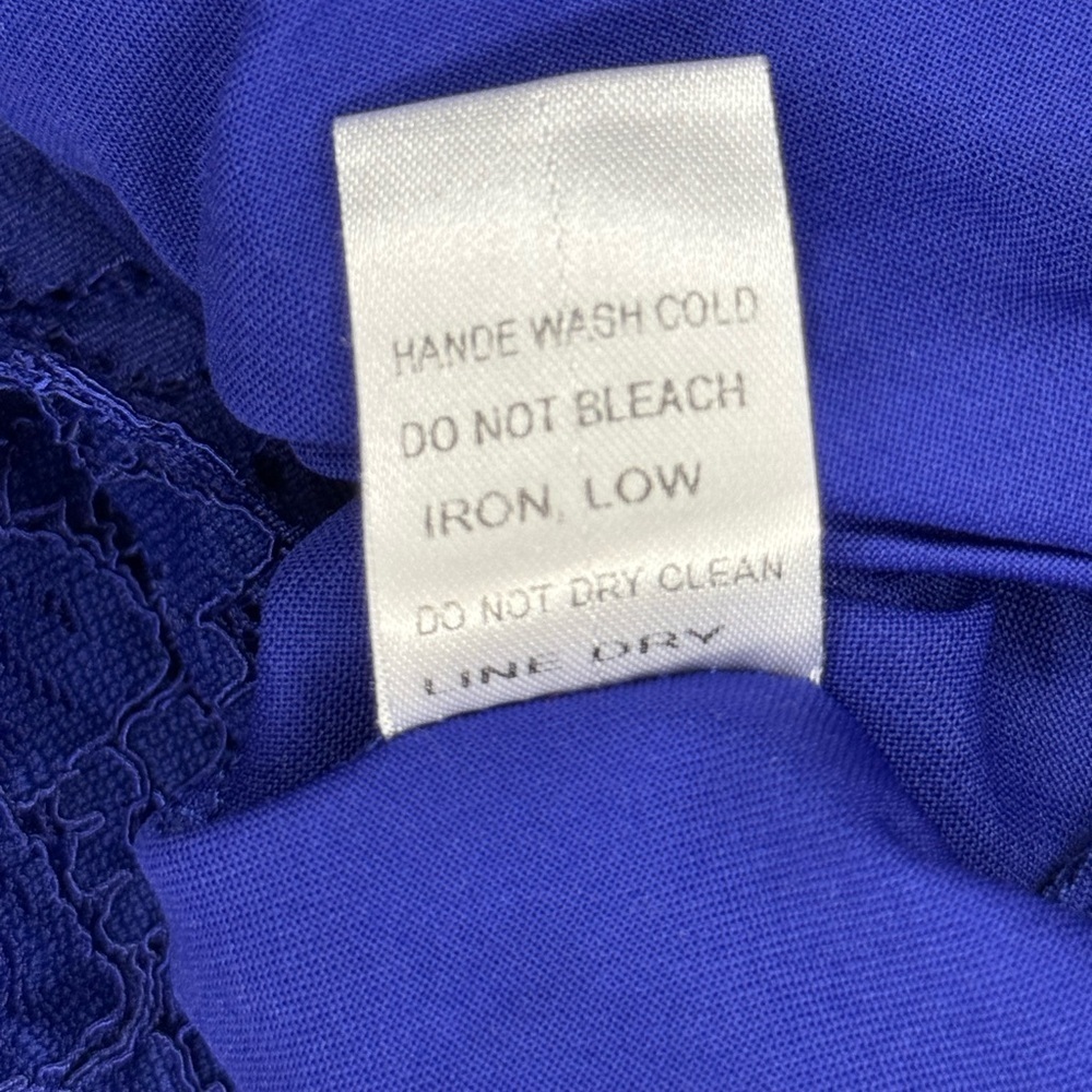 💙Sweet Rain Royal Blue Lace Long Sleeve Top - Size M💙 - Picture 10 of 10